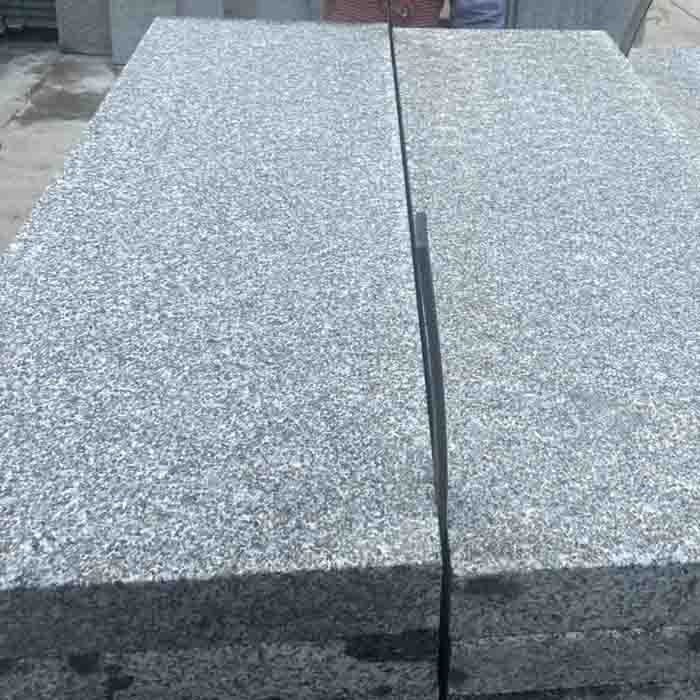 Granito gris oscuro se establece